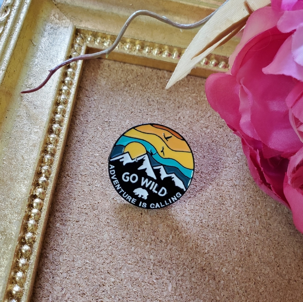 3/$15 Wanderlust/VSCO/Mountains Enamel Pin